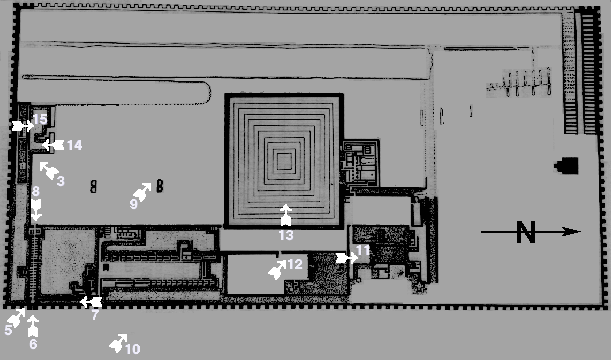 plan of Zoser site